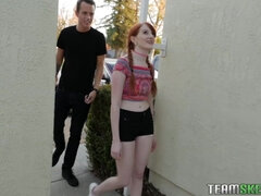 엉덩이, 페티쉬, 자연의 가슴, 조그마한, 보지, 빨간 머리, 거칠게, 청소년