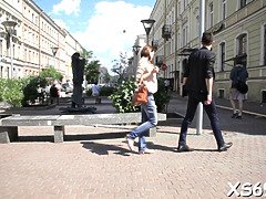 Europees, Zoenen, Kut duiken, Geschoren, Mager, Slikken, Tiener, Tieten likken