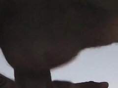 Enthousiasteling, Grote lul, Pijpbeurt, Stel, Naakt, Gezichtspunt, Mager, Tieten likken