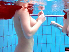 fat boobed wooly and tattoed teens in the pool