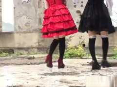 Asiatisk, Japansk, Onani, Offentlig