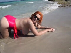 Χοντρή γυναίκα, Παραλία, Χοντρός, Ώριμη, Φυσικά βυζιά, Δημόσιο, Κοκκινομάλα, Βυζιά