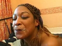 Gros seins, Noire, Sucer une bite, Britannique, Tir de sperme, Faciale, Groupe, Fête