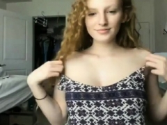 Curvy redhead 18-19 y.o. striptease and moreover dance