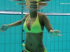 Rjavolaska, Ženska, Hd, Bazen, Obrito, Solo, Najstnice, Mokra