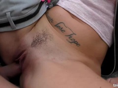 Pompino, Schizzo di sborra, Femmina, Hardcore, Cuio, Naturale, Tette naturali, Figa