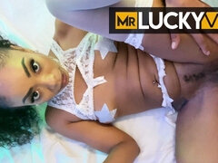 Fêmea, Interracial, Lingerie, Melharucos naturais, Baixinhoa, Pontos de vista, Duro, Solo chão