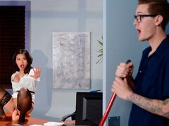 엉덩이, 오랄섹스, 흑갈색 머리, 잡힌, 하드코어, 수음, 스트리핑, 젖가슴