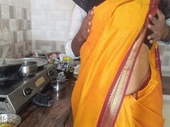 Indian Maid Fucking Hard in Kitchen - Homemade Desi Aunty Role Play