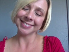 Blonde Busty Mom Brianna Beach - StepSons Birthday Secret POV Homemade Sex