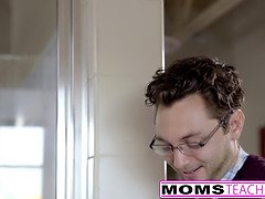 Lucky son pounds step-mom Alexis Fawx then teenage Lily Rader