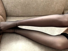 Amatoriale, Nero, Piedi, Dominazione femminile, Dominatrice, Nylon, Tessuto sintetico, Calze