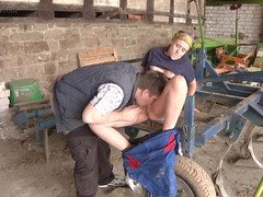 Taking, ash-blonde, country girl