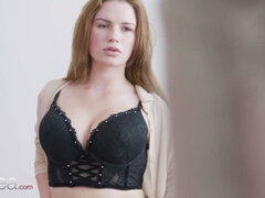 Puszysta, Czeski, Lesbijka, Lizanie, Naturalne cycki, Orgazm, Rudowłosa, Cycki