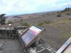 Ariel loves spending the day checking out the volcano, and the ocean.