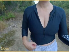 Hot Wifey Flashes Her Perfect Tits in Public - Amateur MILF Exhibitionist