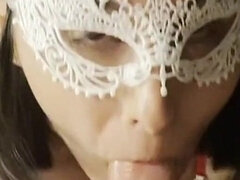 Sucer une bite, Brunette brune, Face assise, Infirmière, Pov