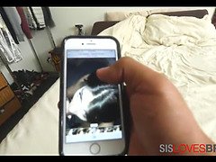 Stepbro blackmails skinny stepsis into a hardcore fuck-fest