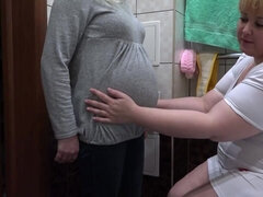 Amateur, Fetiche, Casero, Maduro, Mamá, Tetas naturales, Embarazada, Ruso