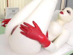 Cul, Doigter, Latex, Orgasme, Chatte, Solo, Fessée, Suçant