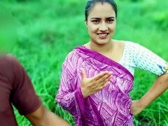 아시안, 큰 음경, 커플, 사정 샷, 인도인, 야외의, 보지