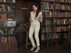 Eva Ray’s Sexy Stockings Tease in a Pink Pussy Spread