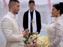 The Martix Wedding Chapter Iv - Mariana Fucks the Priest in a Bathroom After Getting Married