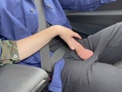 Grosse bite, Voiture, Branlette thaïlandaise, Public