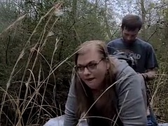 Public compilation sexy bbw doggystyle creampie on nature trail outdoors and use remote vibrator on fat wet pink pussy in car