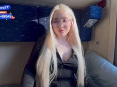 Hot Russian girl with a huge ass cheats on her boyfriend for a steamy session on the train