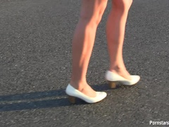 Blond, Pissing, Offentlig, Alene