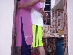Bangladeshi Bhabhi Fucked by Step Brother in Kitchen - Homemade Indian Sex with Dirty Talk