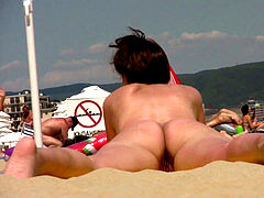 Real unexperienced nudist Beach Close-Up voyeur Beach Video