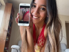 아마추어, 큰 엉덩이, 라티나, 랑제리, 혼자