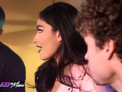 Emily Willis gets her small tits and bubble butt slammed by Michael Vegas & Ricky Johnson in Reckless Miami