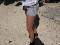 Traseiro, Peitos grandes, Morena, Europeu, Hardcore, Ao ar livre cartaz de rua outdoor, Pontos de vista, Xoxota