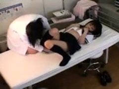 アジア人, 指いじり, レズビアン, ティーン, ユニフォーム