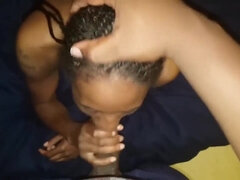 Ebony escort get a creampie