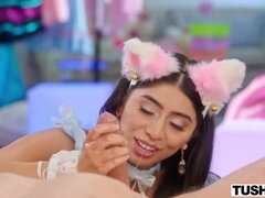 Schönheit, Grosse titten, Braunhaarige, Spermaladung, Kehlenfick, Behaart, Hd, Muschi