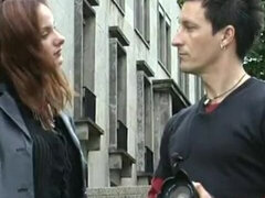 18 anos, Amador amadora, Traseiro, Facial, Alemãoã, Ao ar livre cartaz de rua outdoor, Público, Magrinha