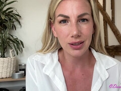 Blondine, Viele männer bespritzen eine frau, Fetisch, Milf, Sekretärin