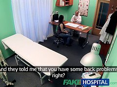 Petite Czech nurse with fake hospital tits takes two loads in private POV hospital