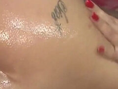 Ebony brunette babe with natural tits loves big black cock in her pussy with cumshot finish