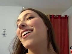 Amatorka, Tyłek, Blondynka, Obciąganie, Wytrysk, Pirsing, Punkt widzenia, Cycki