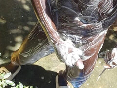 Africkej, Amatéri, Čierne, Striekanie semena, Masturbácia, Dospelé, Sólo
