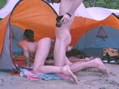 Enthousiasteling, Grote lul, Sperma, Buiten, Openbaar, Tiener