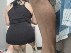 항문, 드레스, 집에서 만든, 라티나, 하녀, 밀프, 유혹된, 장난감들