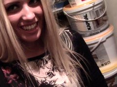 Blonde, Sucer une bite, Faciale, Plan cul à trois