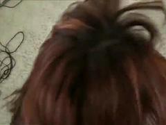 Enthousiasteling, Compilatie, Gezichtspunt, Roodharige vrouw, Tieten likken, Oud