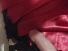 Enthousiasteling, Travestiet, Europees, Masturbatie, Alleen, Kousen, Zweeds